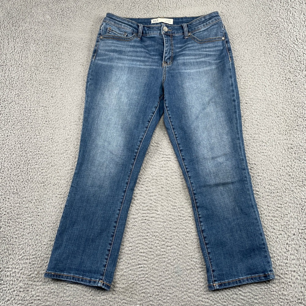 BKE Jeans Womens 29 Blue Gabby Curvy Fit High Rise Cropped Denim Stretch ABK572